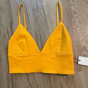 Alice and olivia orange top